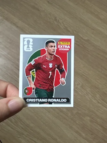Figurinha Panini Extra Sticker Cristiano Ronaldo Prata