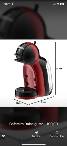 Cafeteira Dolce Gusto