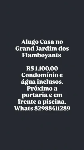 A L U G O O O C ASSA Grand Jardim