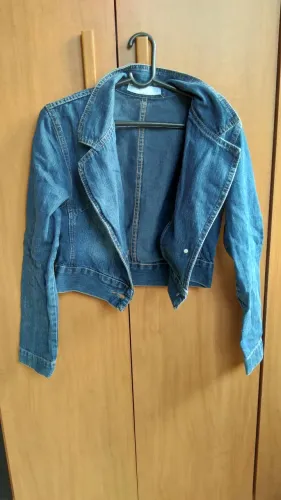 Jaqueta Bolero Cropped Jeans M