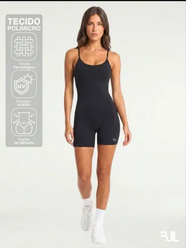 Macaquinho Feminino Fitness ZERO TRANSPARÊNCIA Costas Nuas