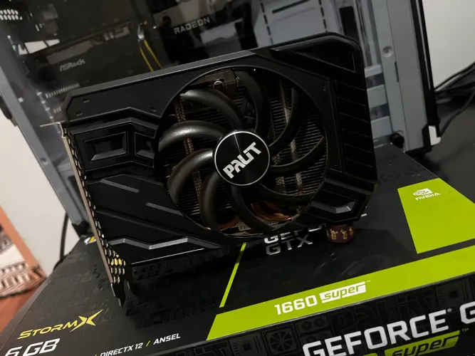 GTX 1660 SUPER PALIT 6GB GDDR6 - IMPECÁVEL | COM CAIXA | TESTE NA HORA