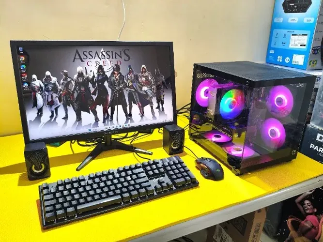  Pc Gamer Intel Core i5-10400F RX 7600 Ssd 1Tb 16gb Ram Tela 24 180Hz