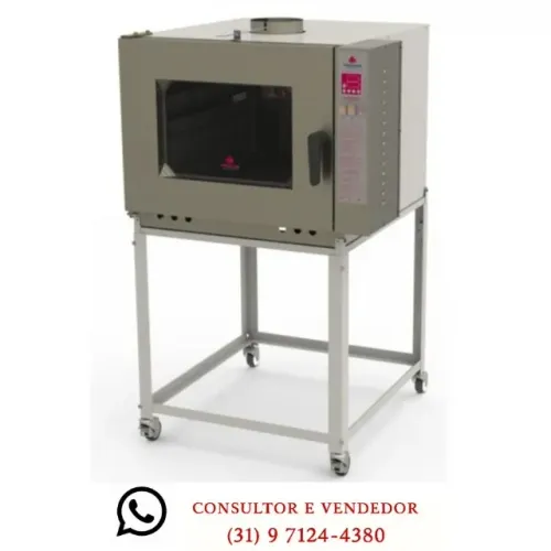 Forno Turbo 5 Esteiras a Gás Progás Bivolt