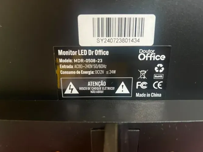 Monitor Dr. Office 23.8 Pol - Full HD, 75Hz, Conexões HDMI e VGA