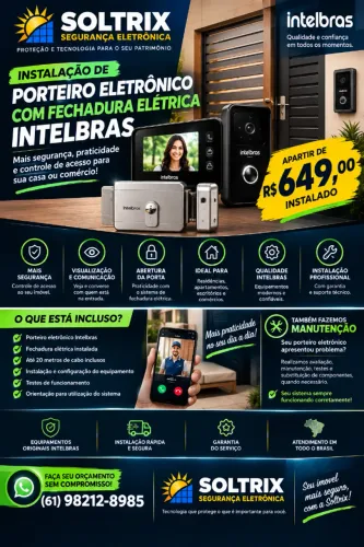 KIT PORTEIRO ELETRONICO INTELBRAS