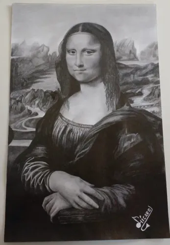 Desenho realista - Monalisa 