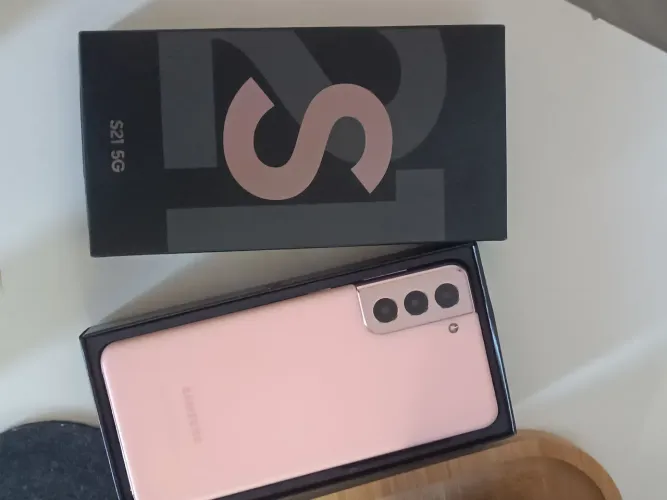 Galaxy S21 5G Rosa 128gb/8gb completo