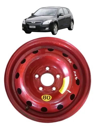 Roda Step Aro 15 5 Furos Hyundai I30 Vermelho