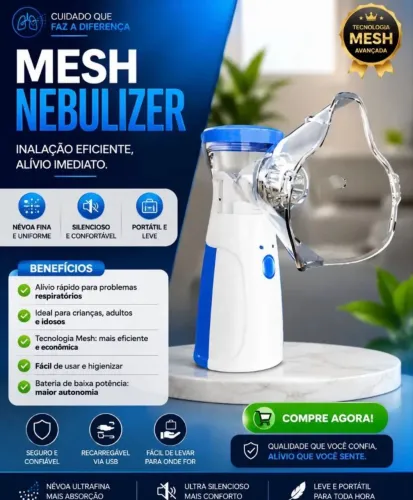Nebulizador portátil Infantil Mesh NOVO