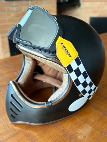 Capacete Lucca Magno-X Matt Black - Novo Sem Uso - Retire Mãos Entrego