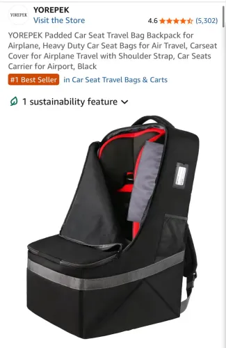 Bolsa / mala para transporte cadeirinha de carro