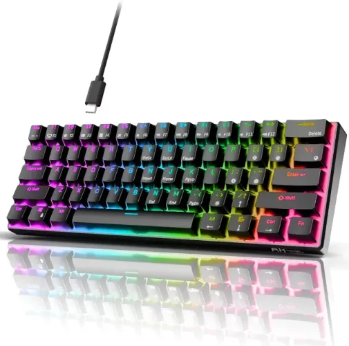 Teclado Mecânico RK61 Royal Kludge RGB 60%