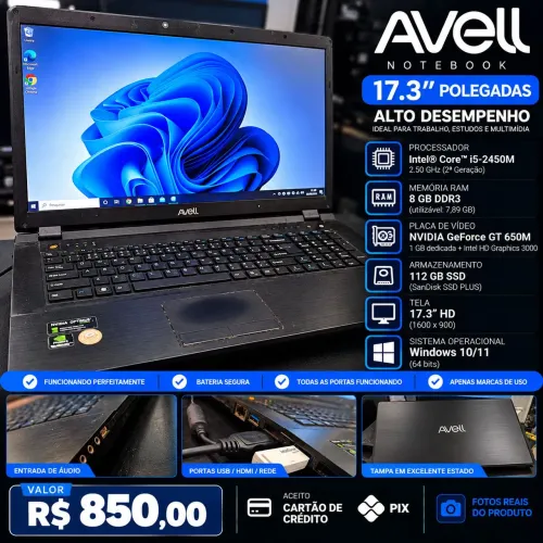 Notebook book avell leia