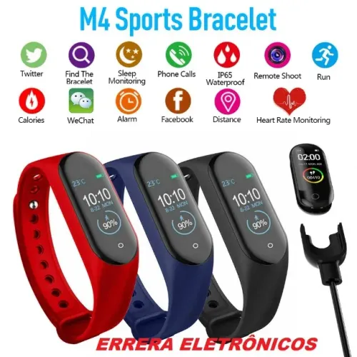 Smartband M4 ,inteligente,ira Acompanhar/s Dia/notifica e monitora sua saúde
