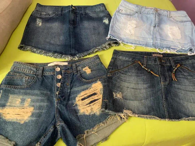 4 pcs jeans, femininas : ( clock  house, c&a)