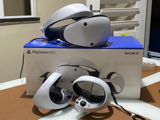 PlayStation VR 2 PS5 headset de realidade virtual branco