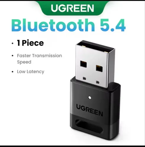 Adaptador Bluetooth 5.4 USB - Alta Velocidade | Baixa Latência | Novo Lacrado