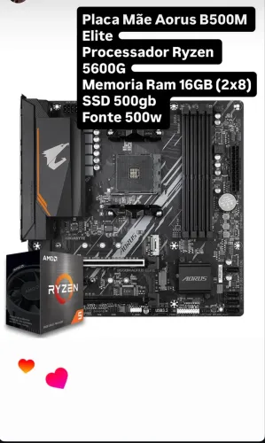 PC GAMER - RYZEN 5 5600G | 16GB RAM | SSD 500GB