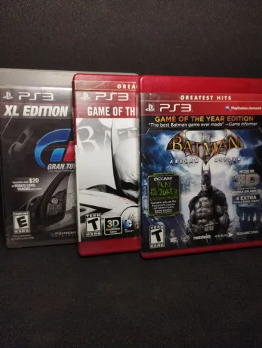 PACKAGE PS3 - GRAN TURISMO 5, BATMAN THE CONTENT, BATMAN ARKHAM ASYLUM