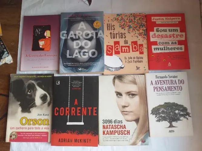 vários livros ,valores na descrição , desconto levando mais de um