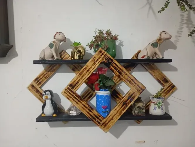 Prateleira De Madeira Restente Decorativos 70x40