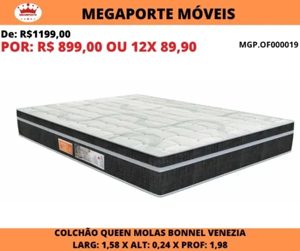 COLCHÃO DE MOLAS QUEEN