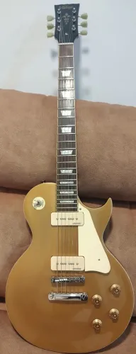 Guitarra Vintage V100GT Golden TOP P90