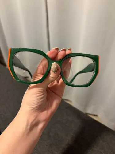 Armação de óculos verde acetato