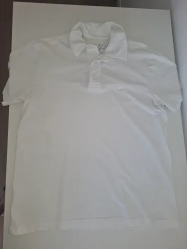 Camisa Polo masculina branca original Beagle M