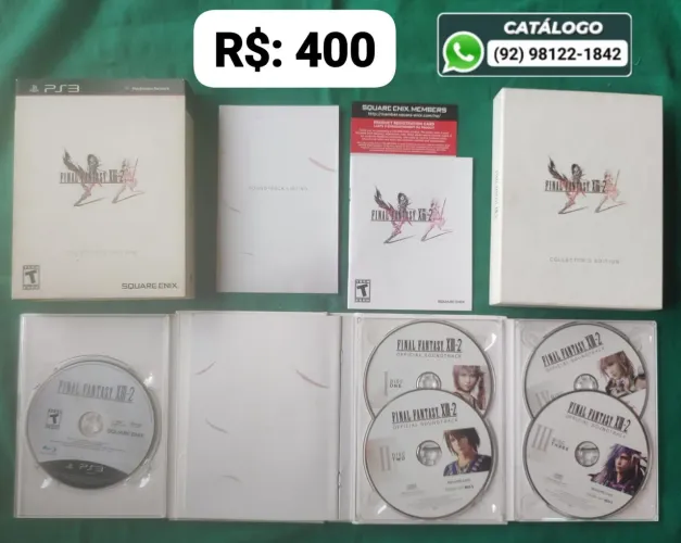 Final Fantasy XIII-2 Collector's Edition = R$: 400