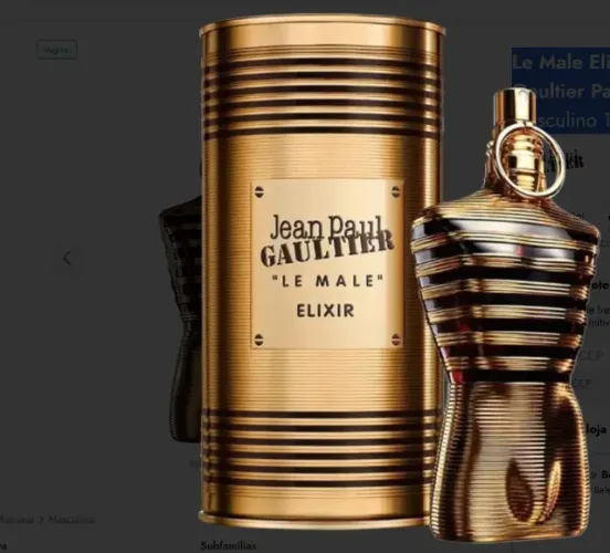 Le Male Elixir Jean Paul Gaultier Parfum - Perfume Masculino 125ml