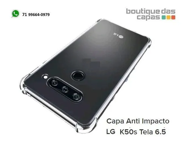 Capa tpu anti impacto LG k50s tela 6.5