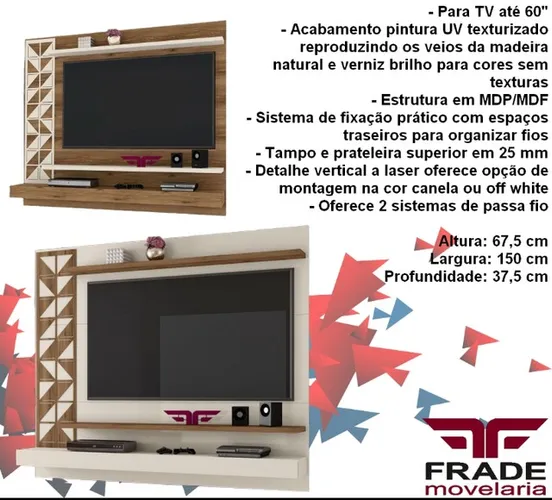 Sala home painel suspenso 