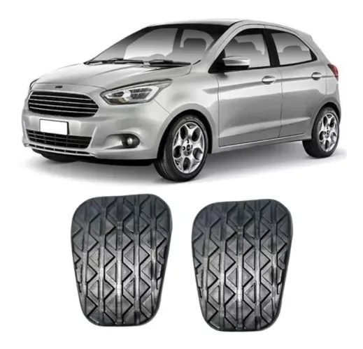 Kit borrachas de pedais pedaleiras Ford ka