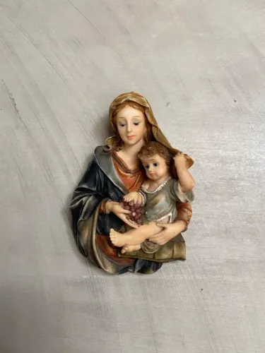 ANTIGA ARTE SACRE MARIA E MENINO JESUS | ANTIGUIDADE 