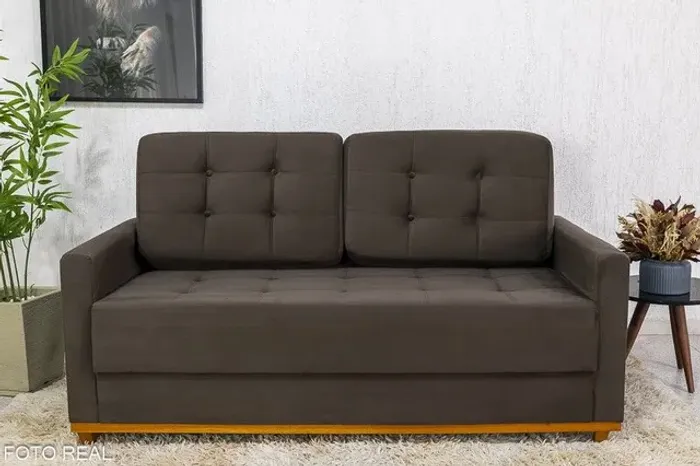 SOFÁ FIXO EM VELUDO SUPER OFERTA ?!!! R275U