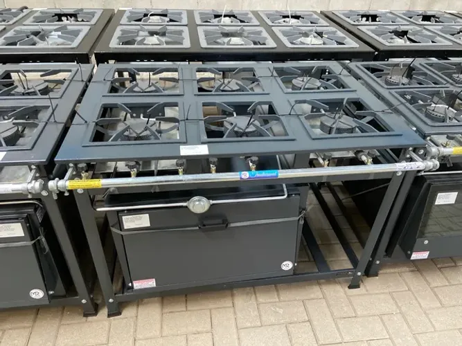 FOGÃO INDUSTRIAL 6 BOCAS ALTA PRESSÃO 30X30 P7 - MR FOGÕES 