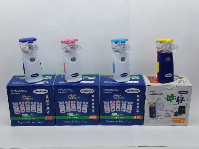 Inalador Mesh color com bateria recarregavel