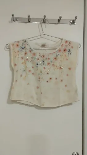 Blusa Off White - Carinhoso - 8 anos