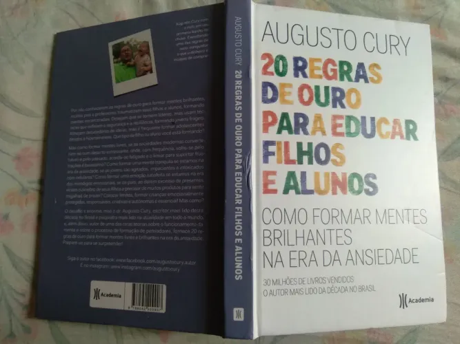 LIVRO 20 REGRAS DE OURO PARA EDUCAR FILHOS E ALUNOS - AUGUSTO CURY