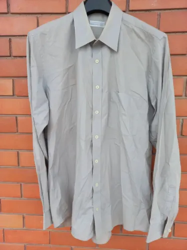 Camisa Social Pierre Cardin Masculina Cinza tamanho G