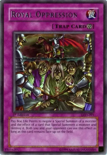 Yugioh!!! Royal Oppression LOD-091 Legacy of Darkness Rare