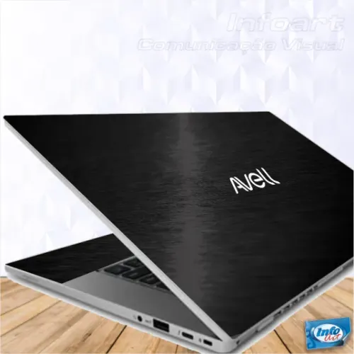 Adesivo Skin Proteção para Notebook Avell G1750 Muv 17,3" - Tampa + Interno + Logo Avell