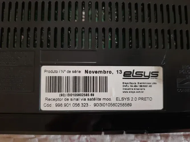 Receptor antena parabólica elsys 2.0 preto