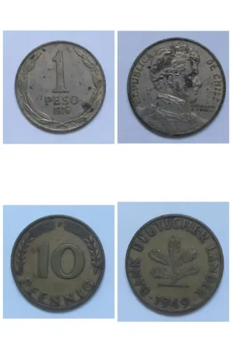 Moedas Antigas Estrangeiras 1949-1976 - Lote 9 Países - Oportunidade