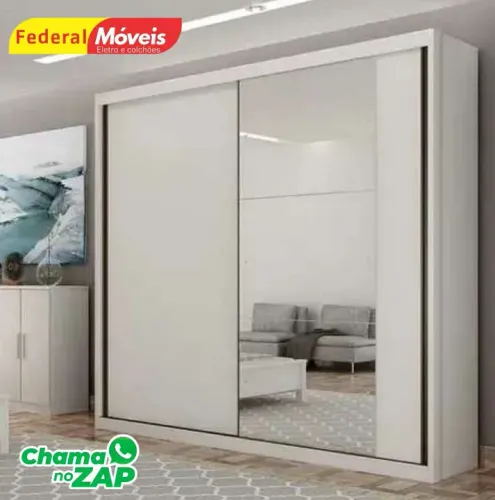 Guarda Roupa 2 Portas de Correr Novo Fazemos Entrega