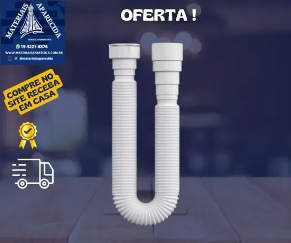 Sifao Longo sanfonado Delflex 1,20m - novo