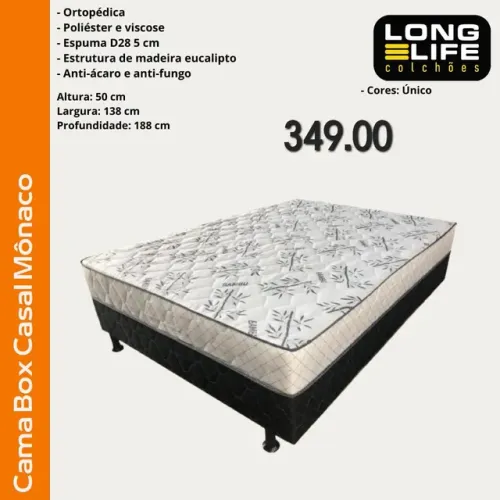 Cama box casal Mônaco_ pronta entrega
