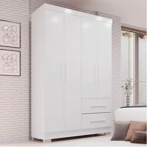 Guarda-Roupa Solteiro 4 portas Estrela rf43